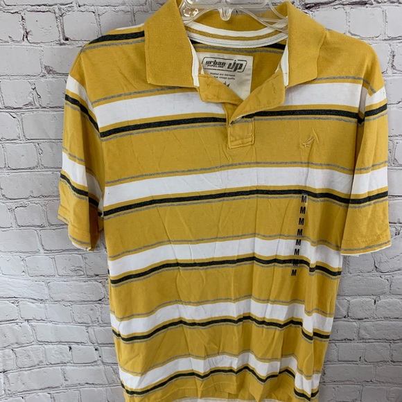 urban pipeline Other - Sold Urban Pipeline Yellow White Stripe Polo Shirt